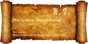 Marinkor Vendelina névjegykártya